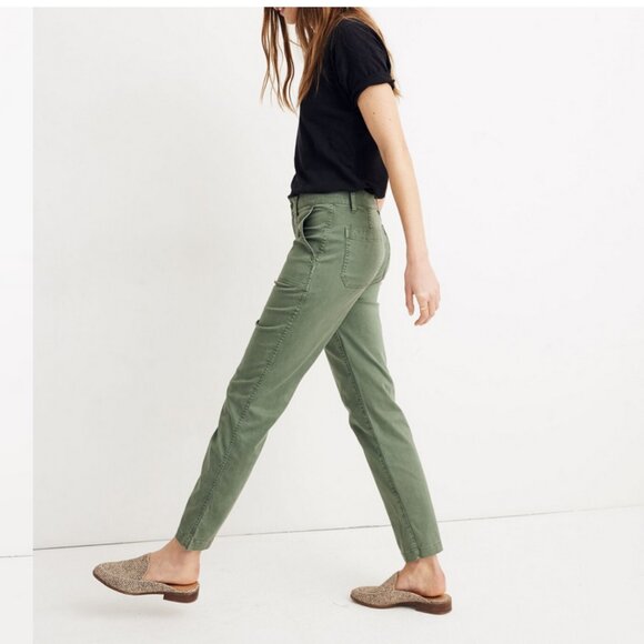 Madewel Stovepipe Fatigue Pants in Simply Sage size 24 - Picture 10 of 10